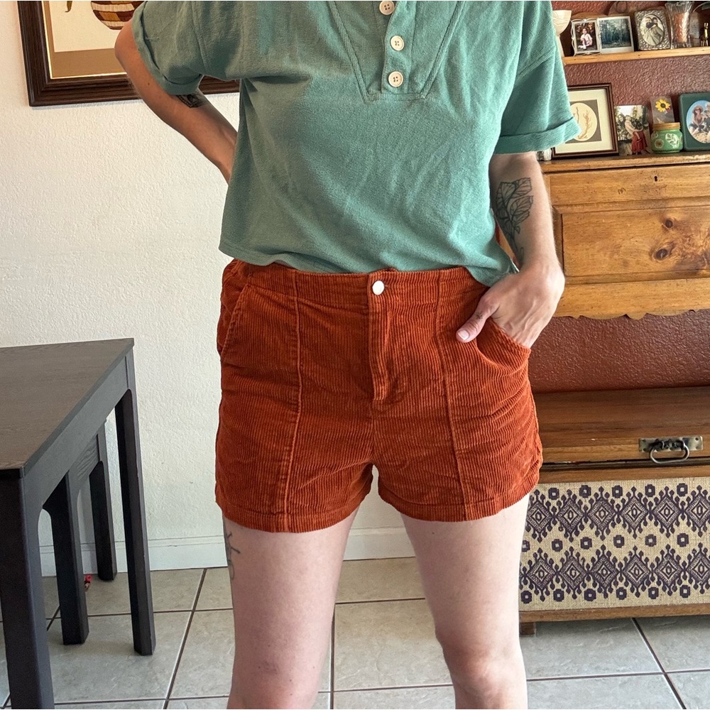 Wild Fable Rust Corduroy Shorts